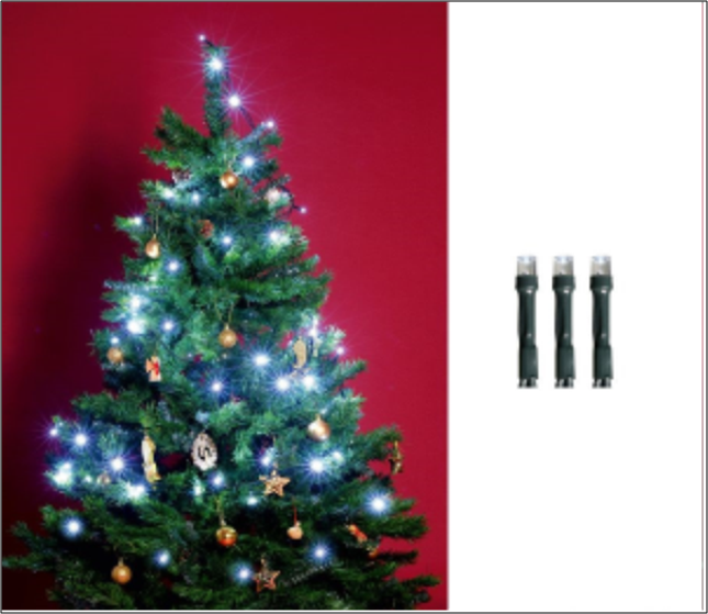 Belt�ri f�nyf�z�r, hideg feh�r, 200 LED